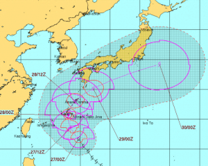 台風２２号,JTWC