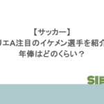 【サッカー】 セリエA注目のイケメン選手を紹介! 年俸はどのくらい?